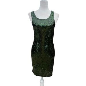 Alive + Olivia Emerald Green Sequins Dress